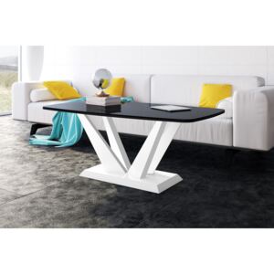 Konferenční stolek PERFETTO MINI (černá lesk/bílá lesk/bílá lesk)