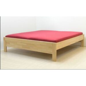 Dřevěná postel Karlo s nízkým čelem 200x90