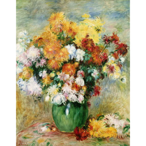Obraz, Reprodukce - Bouquet of Chrysanthemums, c.1884, Pierre Auguste Renoir