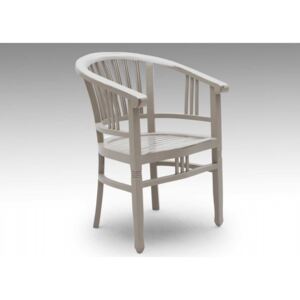 Dřevěná krémová židle Spa