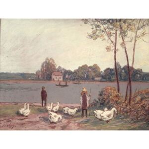 Obraz, Reprodukce - On the Banks of the Loing, Alfred Sisley