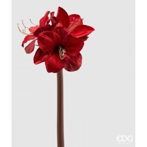 EDG Umělá květina Amaryllis červený, 69 cm