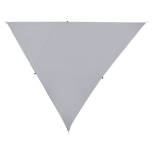 Stínící plachta ve tvaru trojúhelníku 300x300x300 cm LUKKA šedá