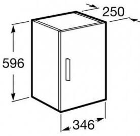 Koupelnová skříňka ROCA DEBBA - antracit