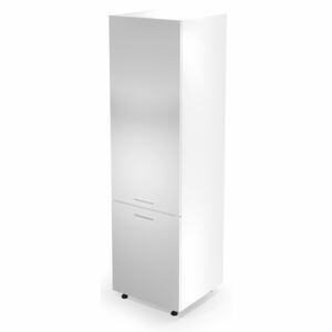 Vysoká kuchyňská skříňka VITO - 60x214x56 cm - bílá lesklá