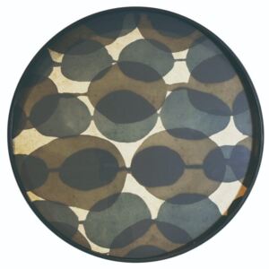 Ethnicraft designové podnosy Round Glass Tray (průměr 48 cm)