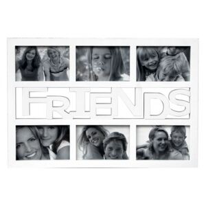 Fotorám Friends na šest fotografií (Bílý)