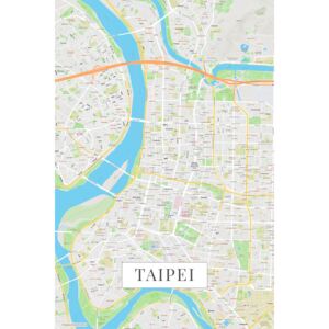 Mapa Taipei color