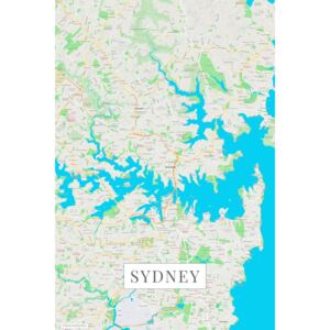 Mapa Sydney color