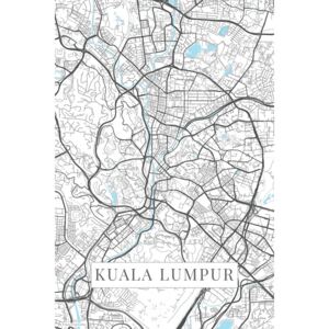 Mapa Kuala Lumpur white