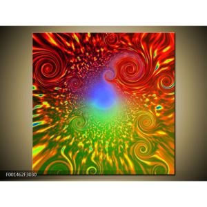 Abstraktní obraz - barevných víru (F001462F3030)