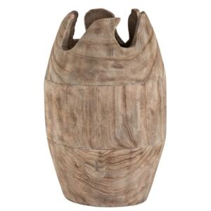 Dřevěná dekorační váza Ermi - ∅ 26*42cm