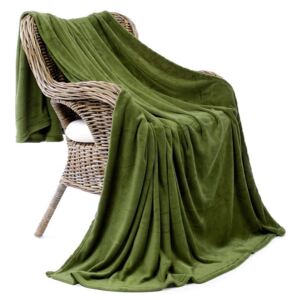 Škodák Kvalitní deka z mikrovlákna - Mechově zelená - 150 x 200 cm