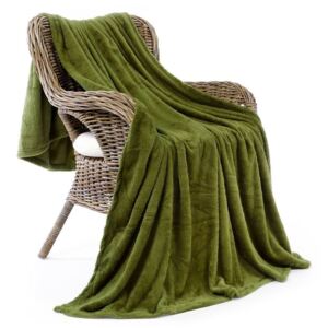 Škodák Kvalitní deka z mikrovlákna - Tmavě zelená - 150 x 200 cm