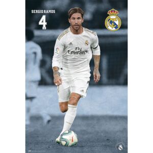 Plakát, Obraz - Real Madrid 2019/2020 - Sergio Ramos, (61 x 91.5 cm)