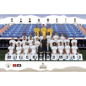 Plakát, Obraz - Real Madrid 2019/2020 - Team, (61 x 91,5 cm)