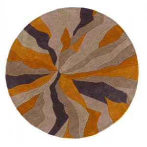 Hans Home | Ručně všívaný kusový koberec Infinite Splinter Ochre kruh