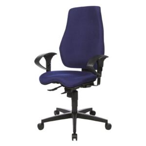 Kancelářská židle eiger, sy - synchro, modrá