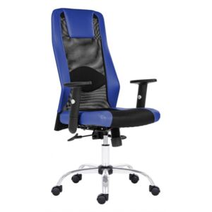 Kancelářská židle sander - synchro, černá/modrá