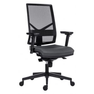 Kancelářská židle omnia, sy - synchro, tmavě šedá