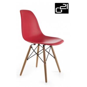 Designová židle G21 Timber Red