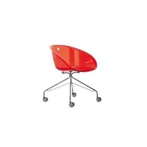 Konferenční židle Gliss 968 (Transparentní červená)