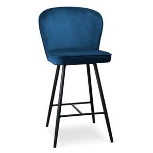 OVN barová židle Aine 60 BL86 modrá / černá