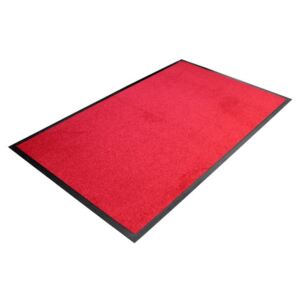 WEBHIDDENBRAND Červená textilní čistící vnitřní vstupní rohož - 150 x 90 x 0,7 cm
