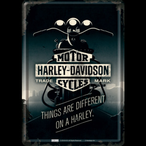 Nostalgic Art Plechová pohlednice - Harley-Davidson ( Things Are Different)
