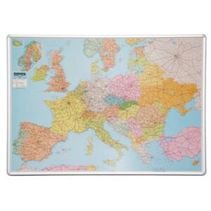 Magnetická tabule - mapa Evropy (popisovatelná)
