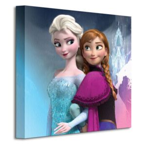 Obraz na plátně Disney Frozen Anna and Elsa 30x30cm WDC91230