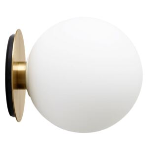 Matně opálově bílé skleněné nástěnné/stropní světlo MENU TR 22 cm