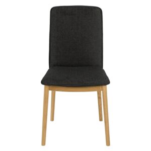 Jídelní židle Woodman Adra, černá/dub