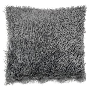 Povlak na polštář dlouhý vlas tmavě šedá 40x40 cm