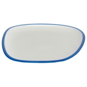 Bílo modrý porcelánový talíř LaForma Odalin