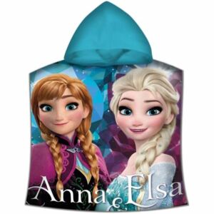 EUROSWAN Pončo Frozen Anna a Elsa s kapucí 50x100 cm