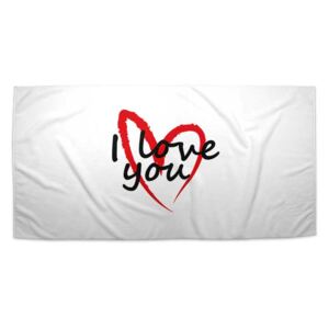 Ručník SABLIO - I Love you 30x50 cm