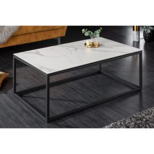 Keramický konferenční stolek Sloane 100 cm bílý mramor