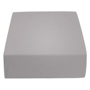 Jersey prostěradlo šedé 90x200 cm Gramáž (hustota vlákna): Lux (190 g/m2)