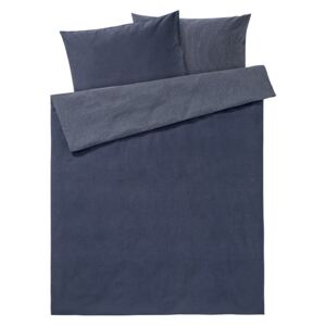 MERADISO® Lněné ložní prádlo, 200 x 220 cm (modrá)