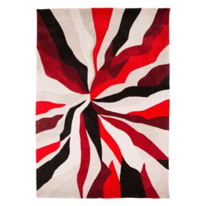 Flair Rugs koberce Ručně všívaný kusový koberec Infinite Splinter Red - 160x220 cm