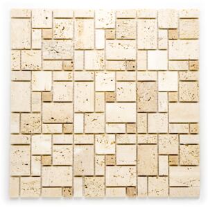 MS 013 kamenná mozaika béžová 15x15/15x32/32x32/48x48x5mm