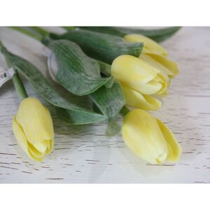 Tulipán umělý - světle žlutý