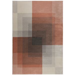 Flair Rugs koberce Kusový koberec Cadiz Plaza Abstract Grey/Pink - 120x170 cm