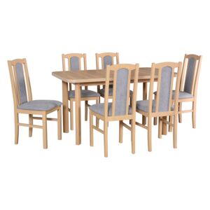 Stůl WENUS 2P + Židle BOS 7 (6ks.) DX14