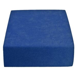 Froté prostěradlo tmavě modré 90x200 cm Gramáž (hustota vlákna): Economy (150 g/m2)