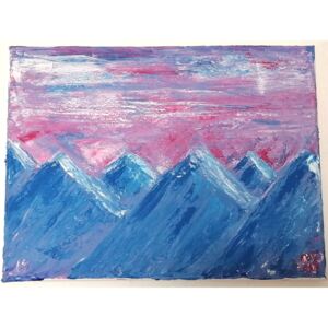 Ručně malovaný obraz Anna Pizúrová - mountains