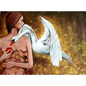 Ručně malovaný obraz Miriam Galikova - Pokušenie