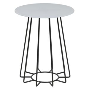 Design Scandinavia Konferenční stolek Goldy, 50 cm, černá/bílá