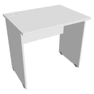 Stůl pracovní rovný 80 cm - Hobis Gate GE 800 Dekor stolové desky: bílá, Dekor lamino podnože: bílá